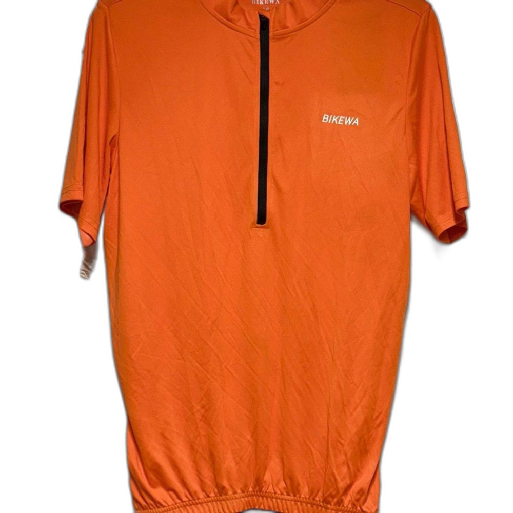 BIKEWA Orange Cycling Jersey 003